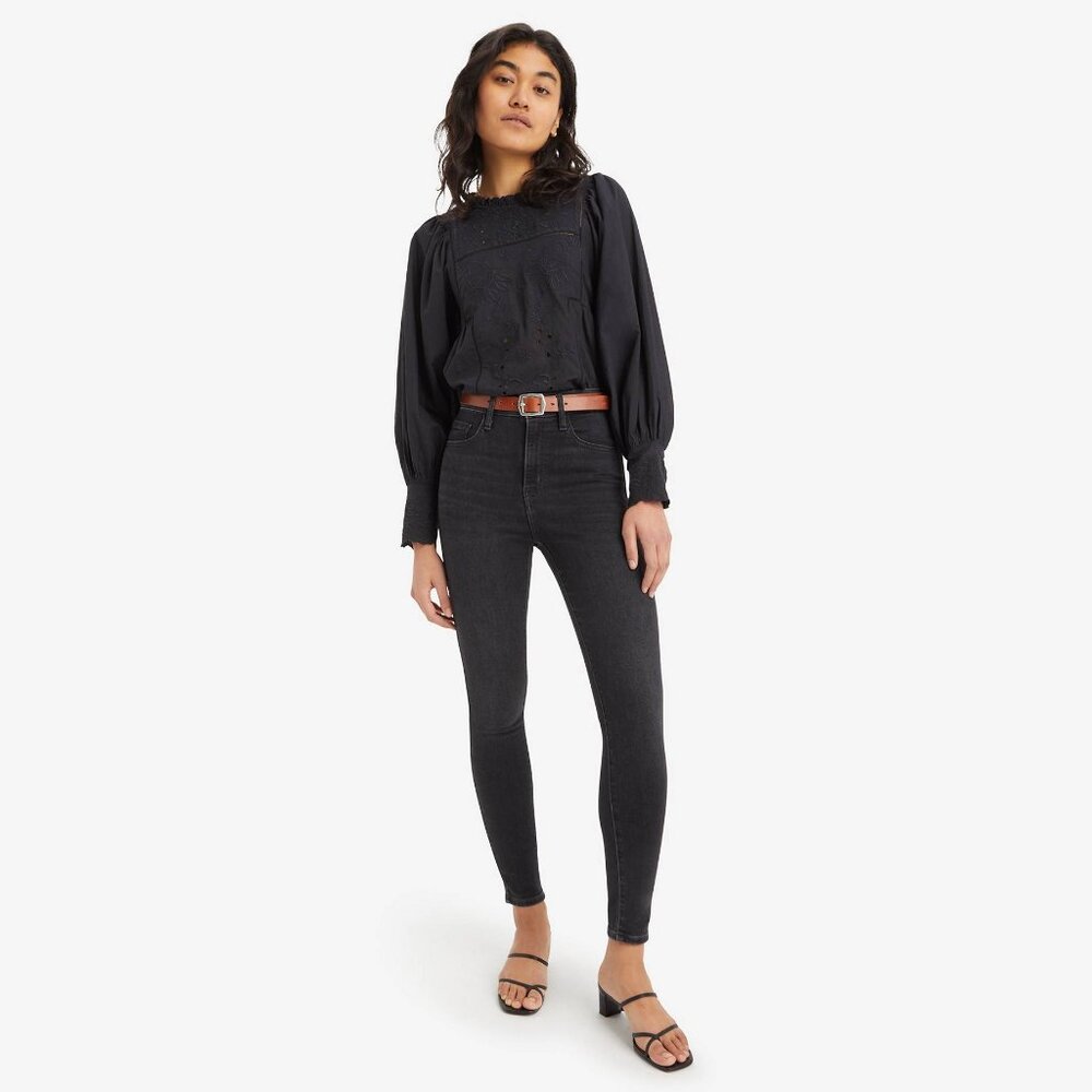Levi's - 720 High Rise Super Skinny Black Jeans